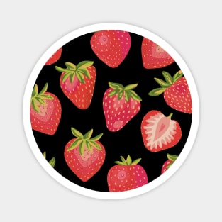 Summer Strawberry Illustration Magnet